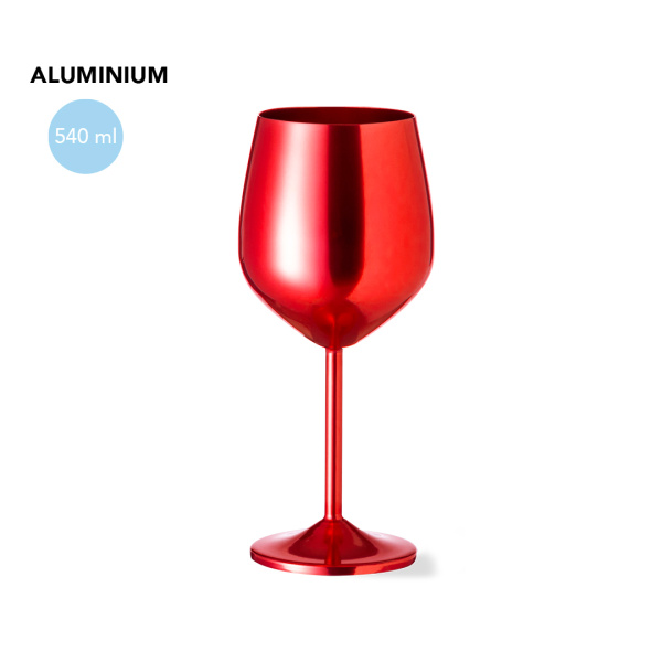 Verre à vin personnalisable en aluminium