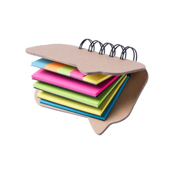 Bloc de notes autocollantes adhésives colorées