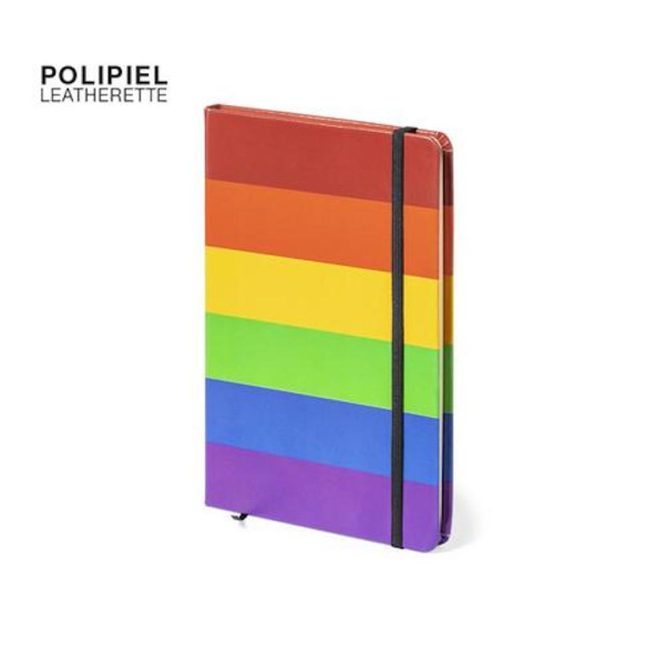 Carnet de notes arc-en-ciel personnalisable