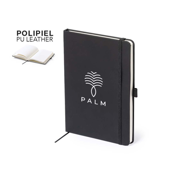 Bloc-notes publicitaire en similicuir