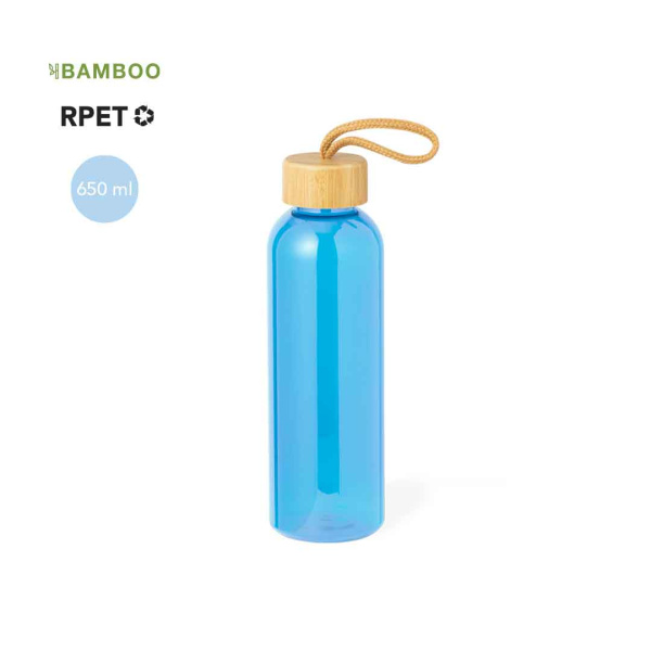 Gourde en RPET de couleur transparente 650ml