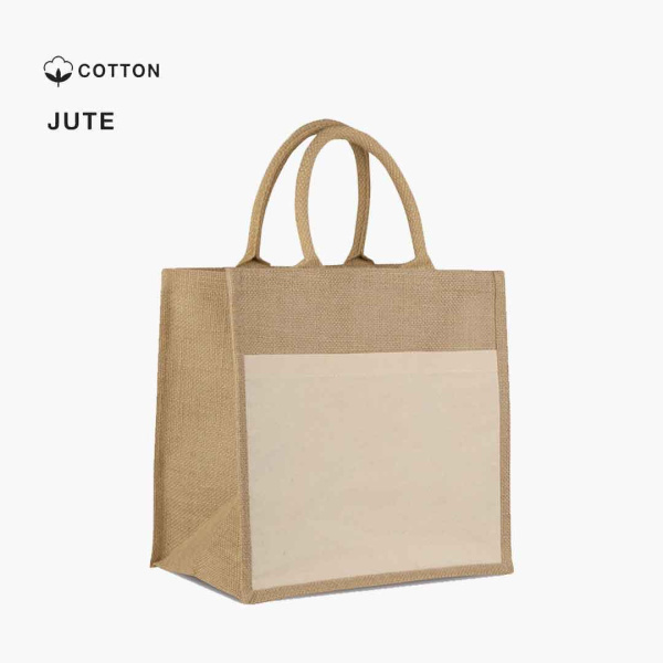 Tote bag en jute | 30 x 30 x 20 cm