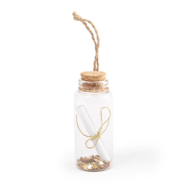 Bocal à vœux de Noël en verre