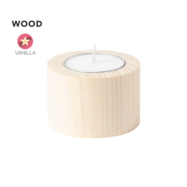 Bougie parfumée vanille en bois