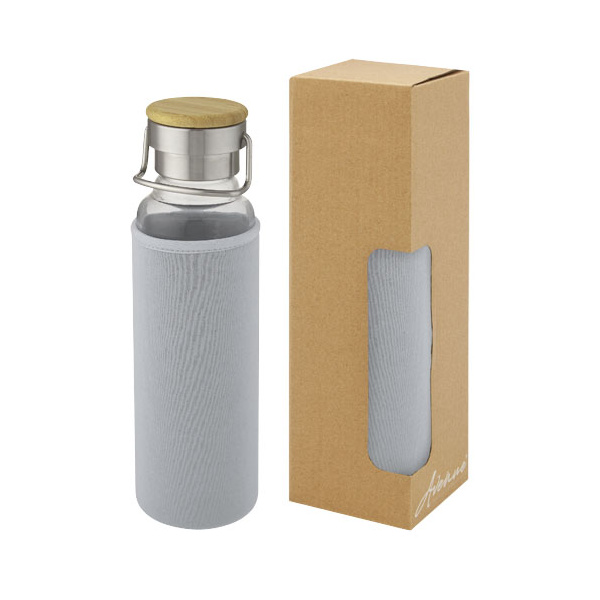Gourde 660 ml en verre avec housse de protection en neoprene