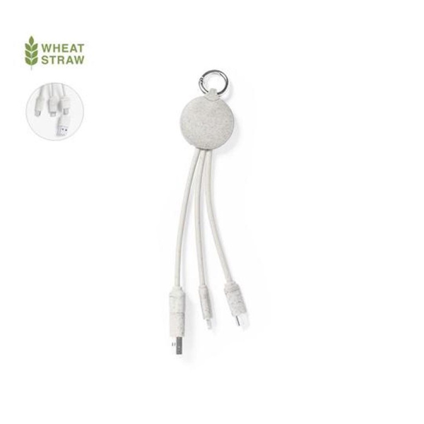 Câble de recharge personnalisable Paille de Blé