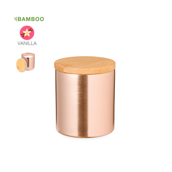 Bougie aromatique à la vanille en aluminium
