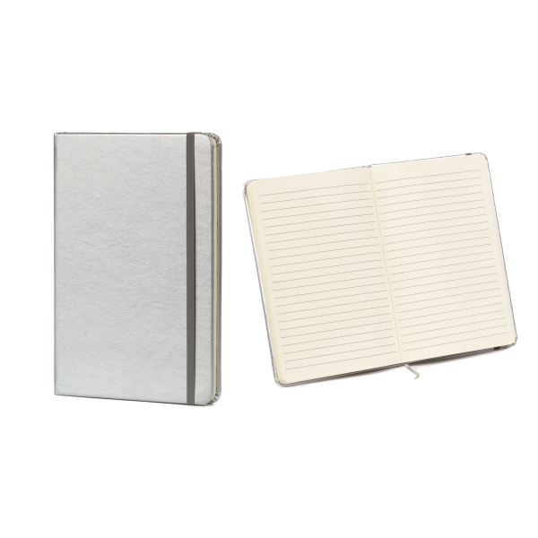 Carnet de notes A5 argent personnalisable