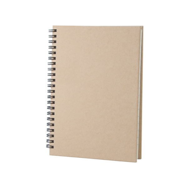 Carnet de notes promotionnel avec spirale colorée