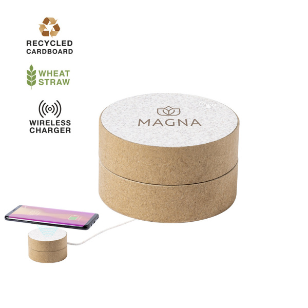 Chargeur sans fil en carton recyclé
