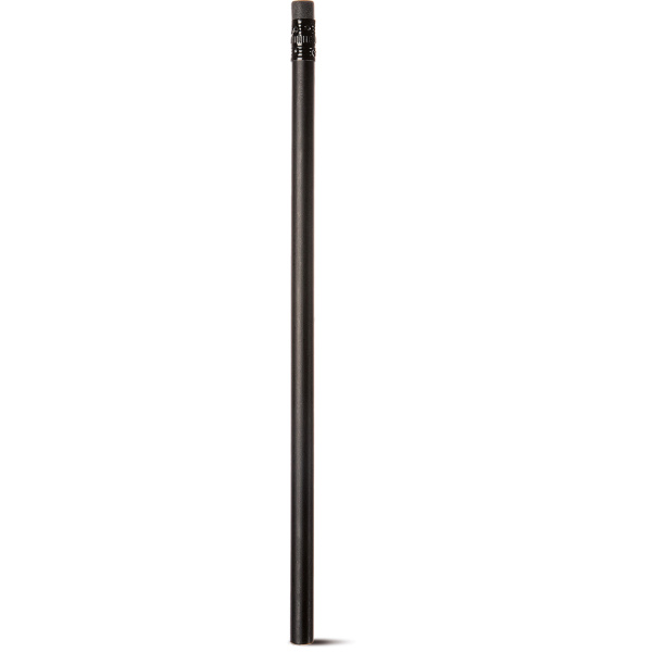 Crayon personnalisable noir avec gomme