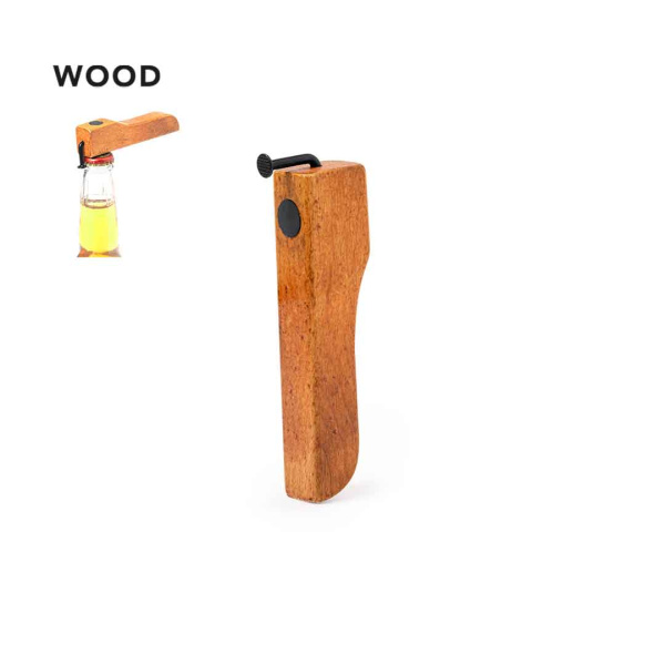 Décapsuleur design en bois avec aimant