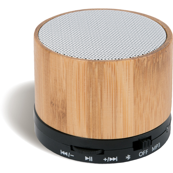 Enceinte bluetooth personnalisée en bambou