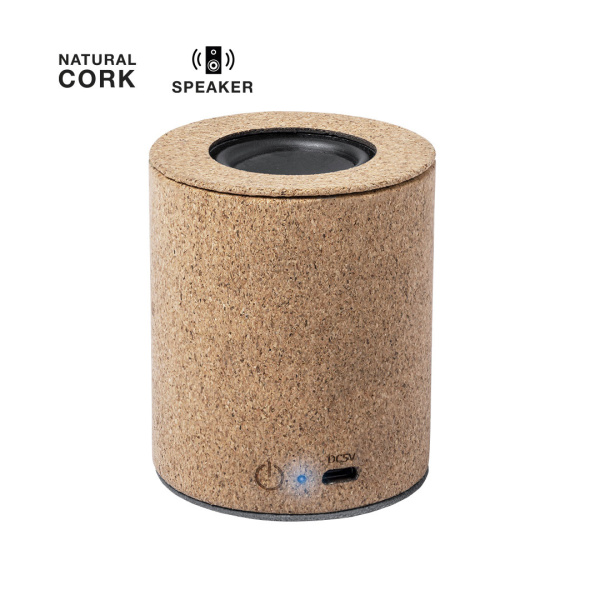 Enceinte en liège personnalisable