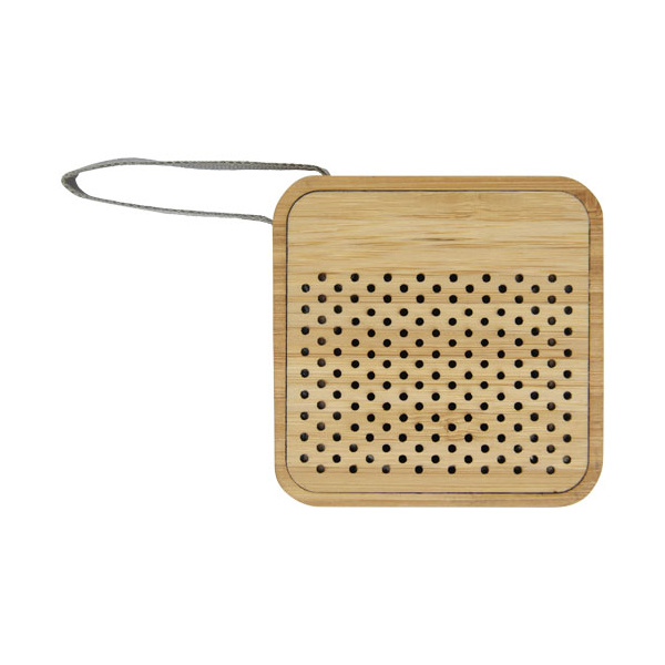 Enceinte publicitaire en bambou