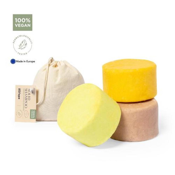 Ensemble de 3 pièces shampoing solide personnalisable