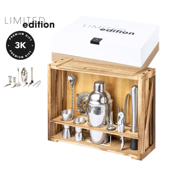 Set à Cocktail personnalisable dans coffret en bois