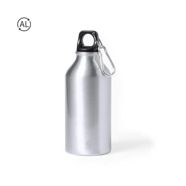 Gourde publicitaire avec mousqueton 400 ml