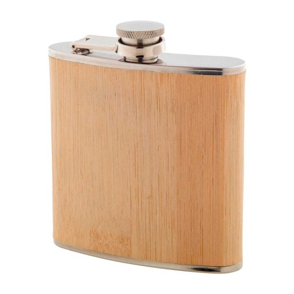Flasque 200ml en bambou personnalisée