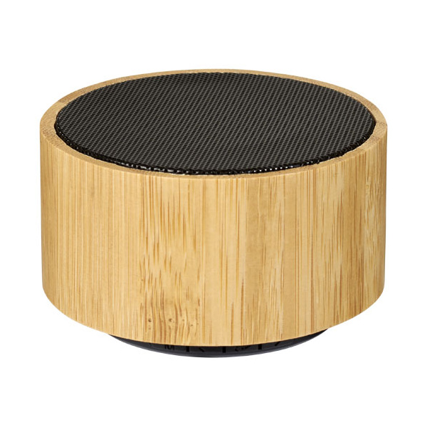 Enceinte bluetooth publicitaire en bambou