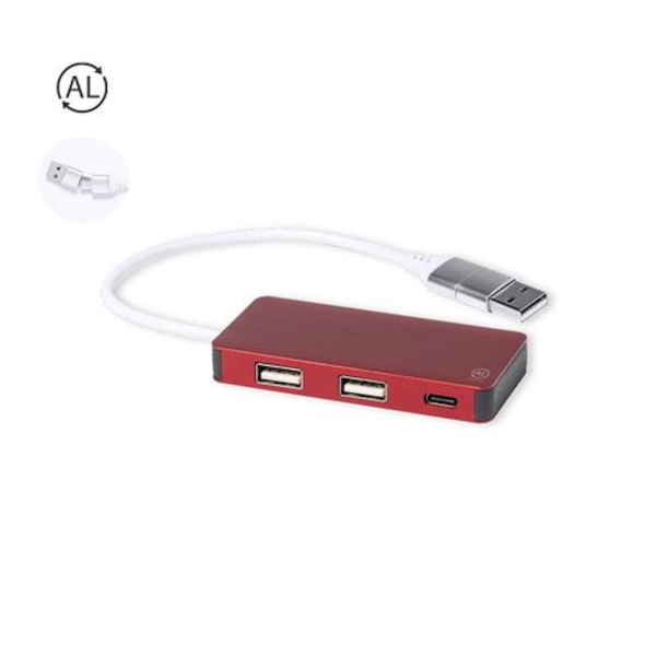 Hub usb en aluminium recyclé