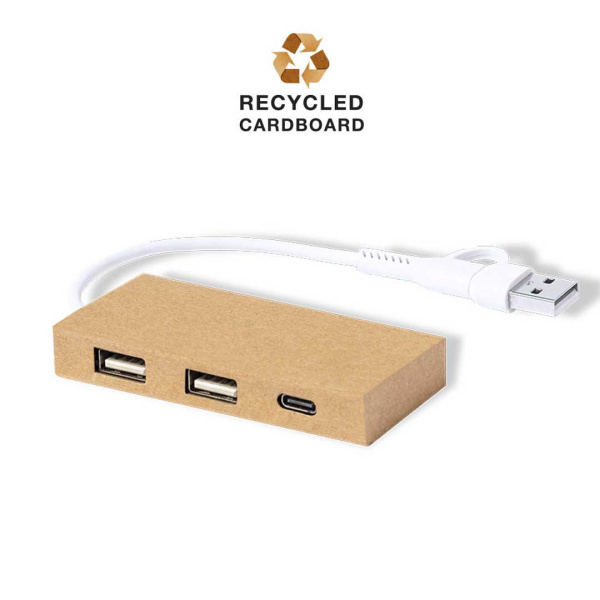 Hub usb publicitaire en Carton Recyclé