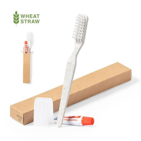 Kit brosse à dents et dentifrice publicitaire