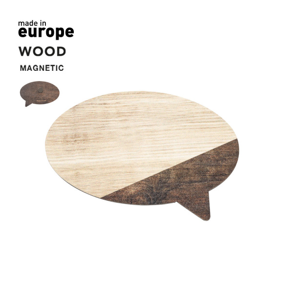 Magnet en bois personnalisable