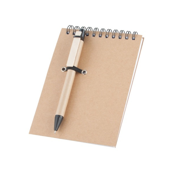 Mini bloc-notes à spirale avec stylo