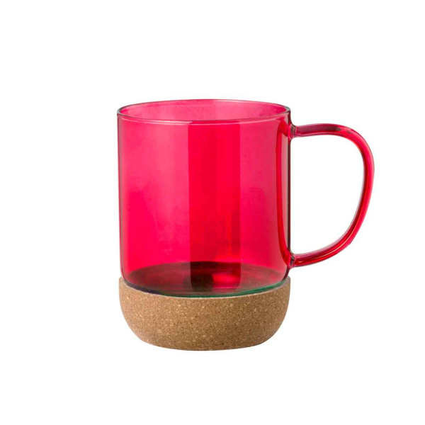 Mug en verre transparent coloré | 450ml