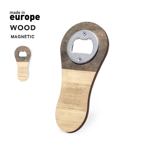Décapsuleur magnétique en bois