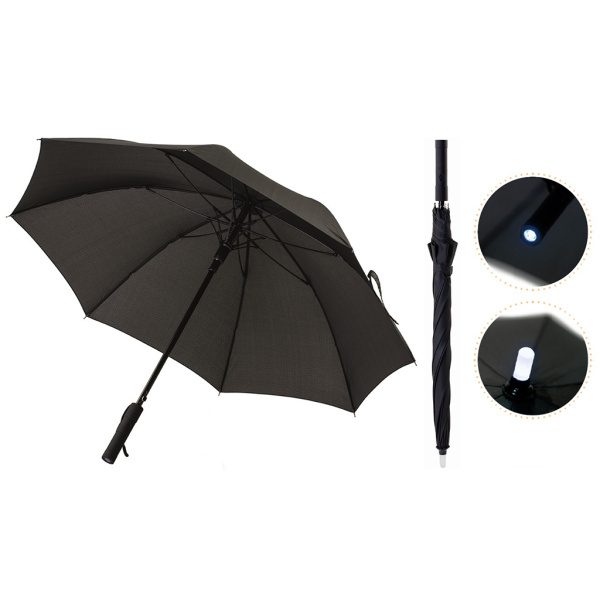 Parapluie 23” windproof avec torche