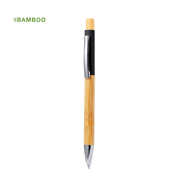 Stylo bicolore et corps en bambou