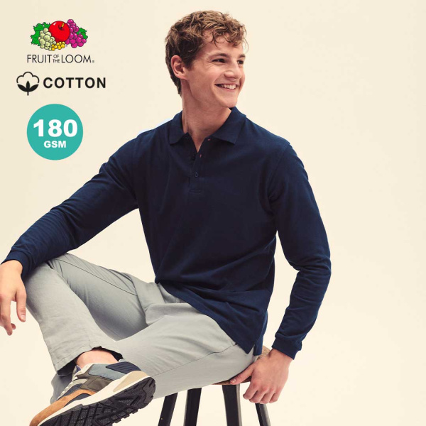 Polo manches longues homme personnalisé
