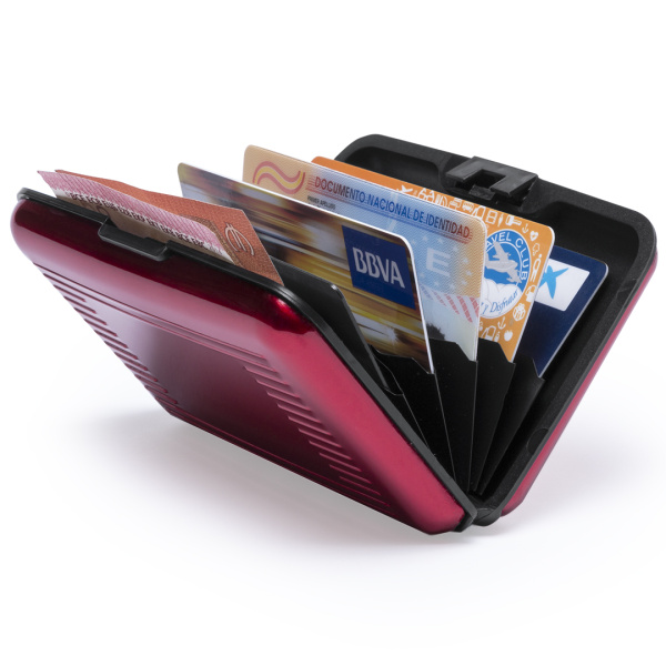 Porte-cartes publicitaire RFID