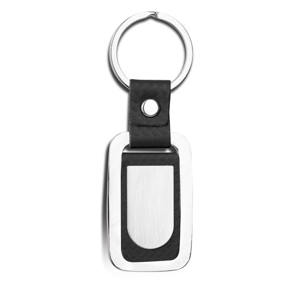 Porte-clé avec plaque métallique