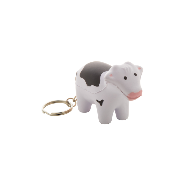 Porte-clés anti-stress en forme de vache