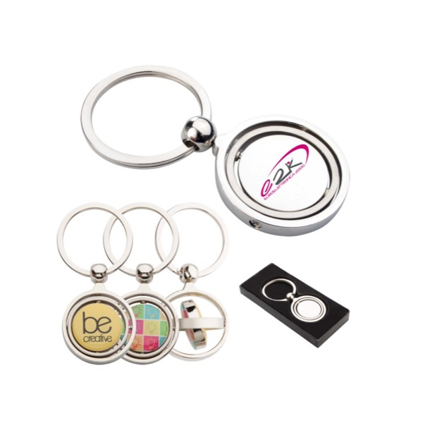 Porte-clés en métal rond