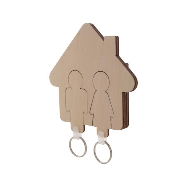 Porte-clés maison mural personnalisable