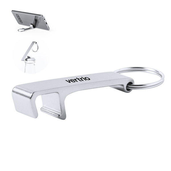 Porte-clés ouvre-bouteilles et support smartphone