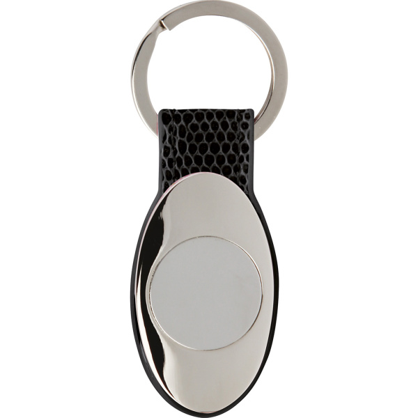 Porte-clés ovale publicitaire
