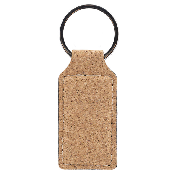 Porte-clés en liège rectangulaire