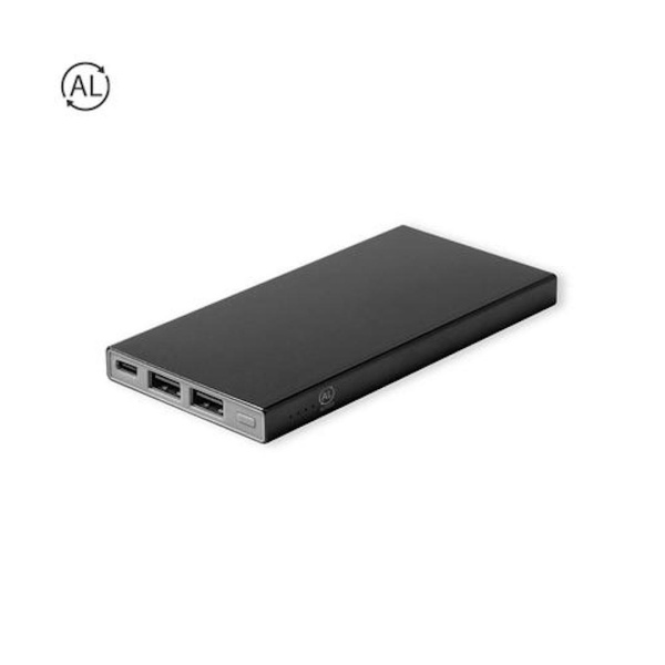 Batterie externe publicitaire 4000 mAh en aluminium recyclé