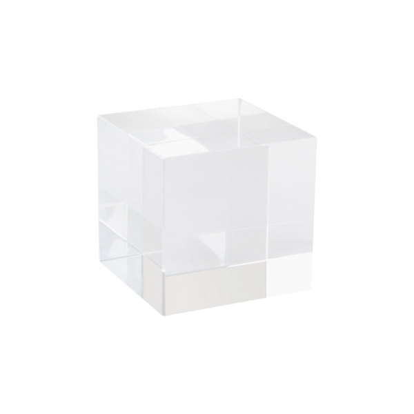 Cube en verre publicitaire
