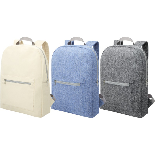 Sac à dos en coton recyclé 450gr et polyester