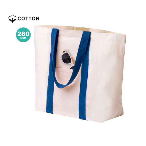 Sac de plage avec anses colorées, 280g
