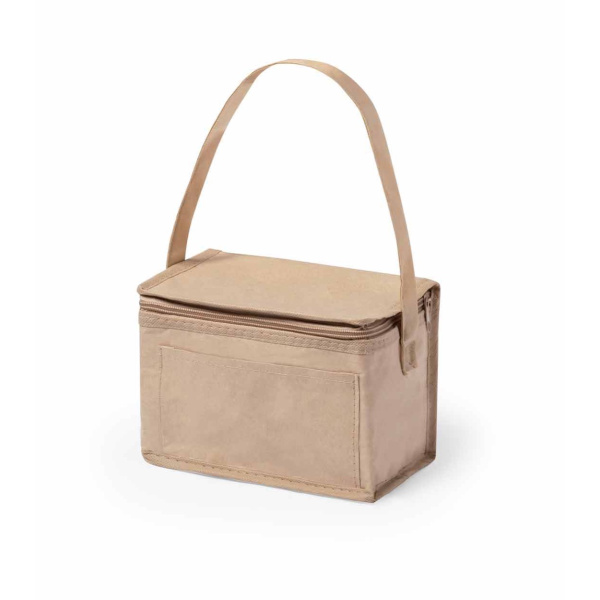Sac isotherme zippé publicitaire en papier recyclé