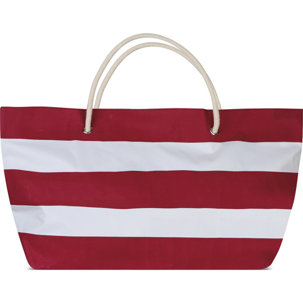Sac de plage personnalisé avec anses en cordelette