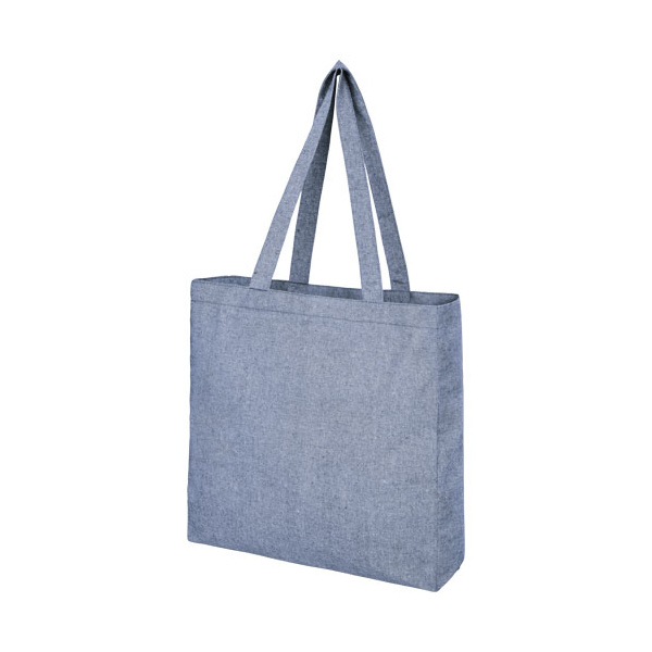 Tote bag recyclé publicitaire avec soufflet 210 gr