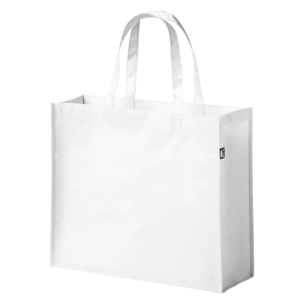 Sac cabas avec logo et soufflet recyclés